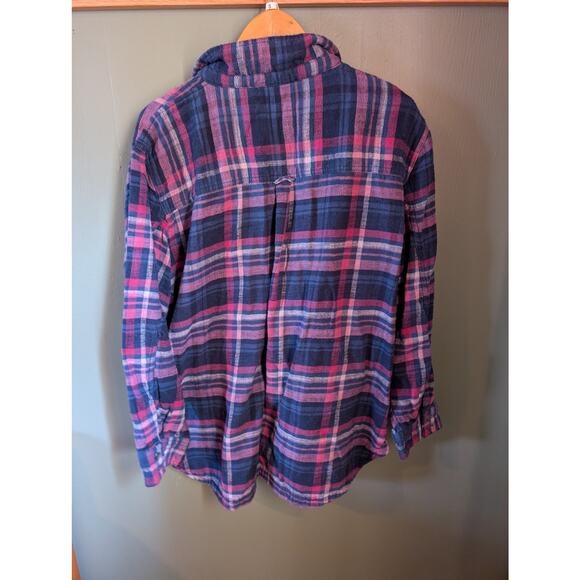 XL American Eagle Oversized Plaid Pullover - Picture 3 of 5